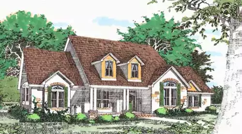 image of 2 story traditional house plan 5025