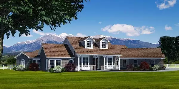 image of large country house plan 4427