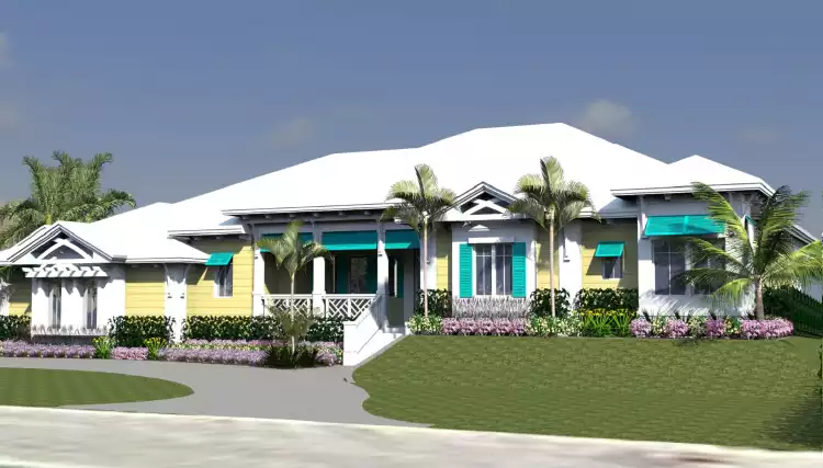 image of beach house plan 9445