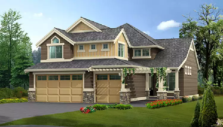 image of traditional house plan 5603