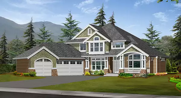 image of traditional house plan 4848