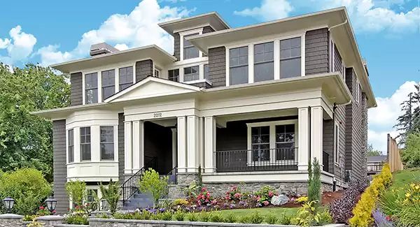 image of side entry garage house plan 3356