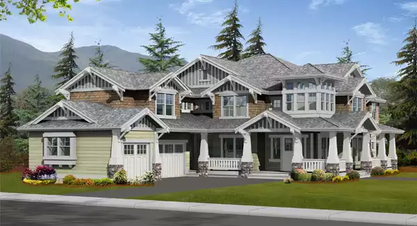 image of 2 story farmhouse plans with porch plan 3228