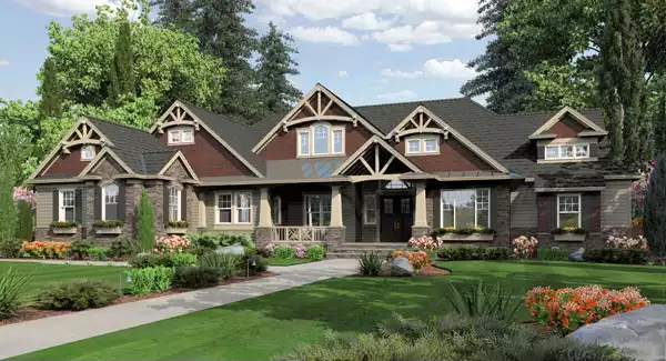 image of traditional house plan 3258