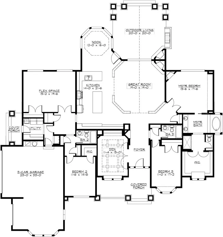 Silverwood 3250 - 3 Bedrooms and 3 Baths | The House Designers - 3250