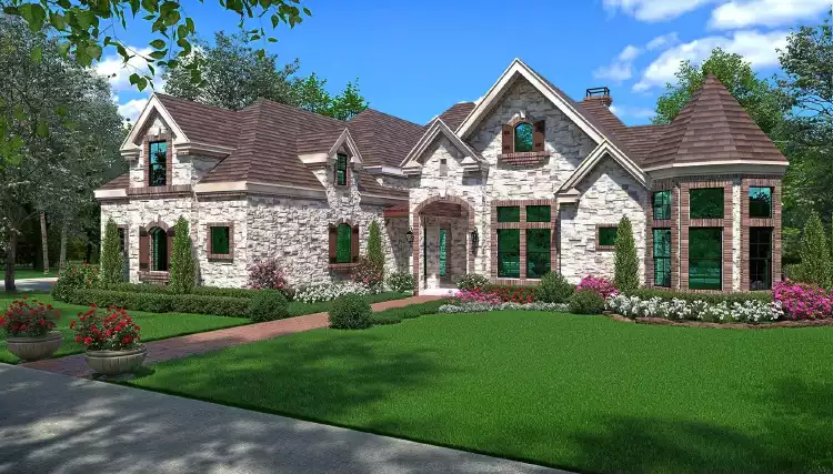 image of european house plan 4810