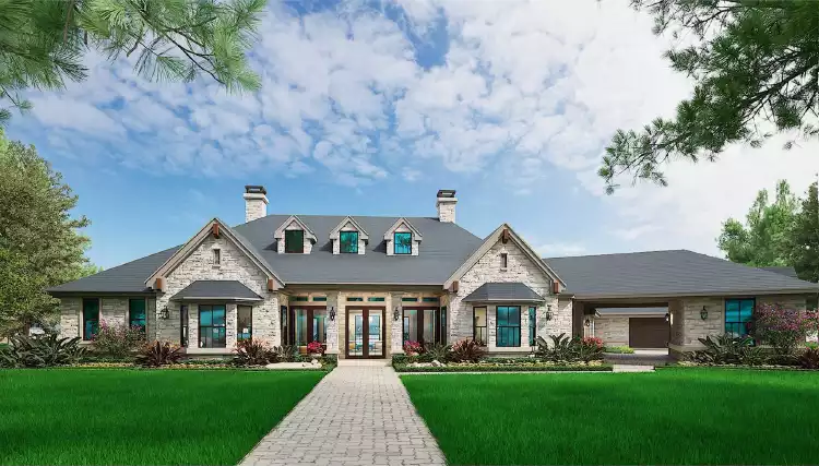 image of country house plan 5129