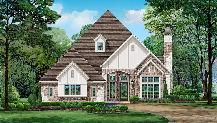 image of side entry garage house plan 5133