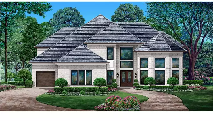 image of traditional house plan 6495