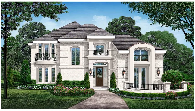 image of traditional house plan 6819