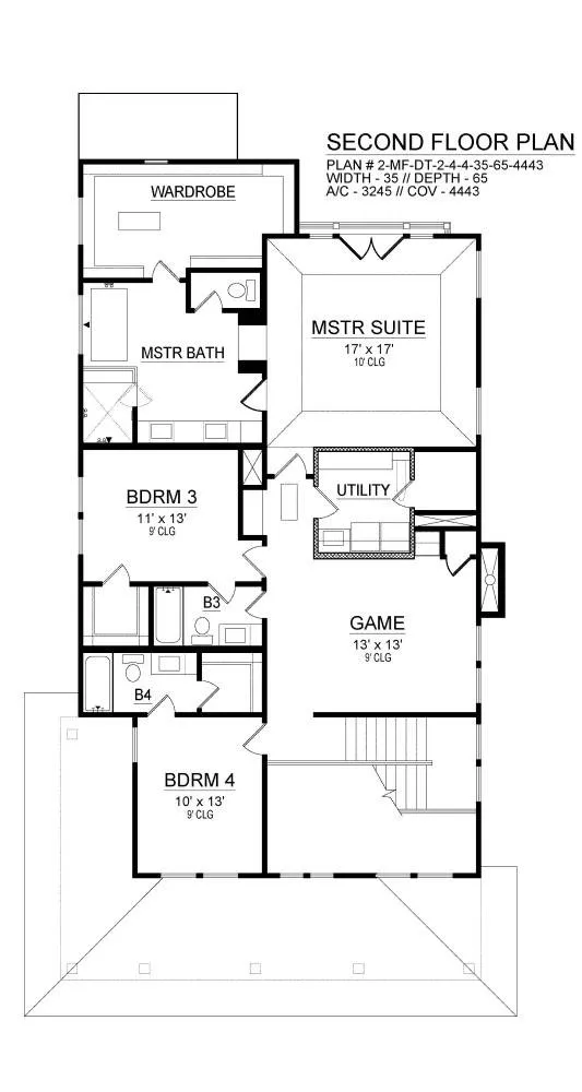 Greenville 3 245 Sqft Captivating Craftsman Style House Plan 8342 8342