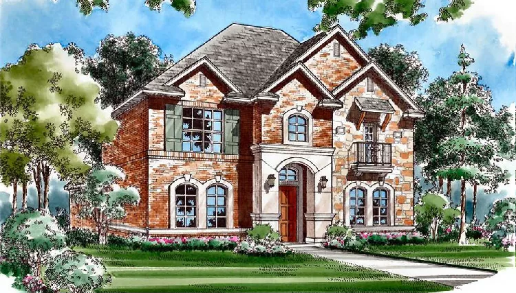 image of traditional house plan 8805