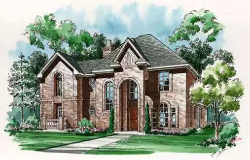 image of large traditional house plan 6833