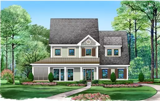 image of farmhouse plan 5302