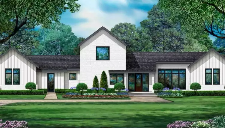 image of 2 story modern farmhouse plan 1382