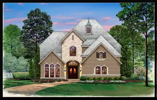 image of large traditional house plan 6804