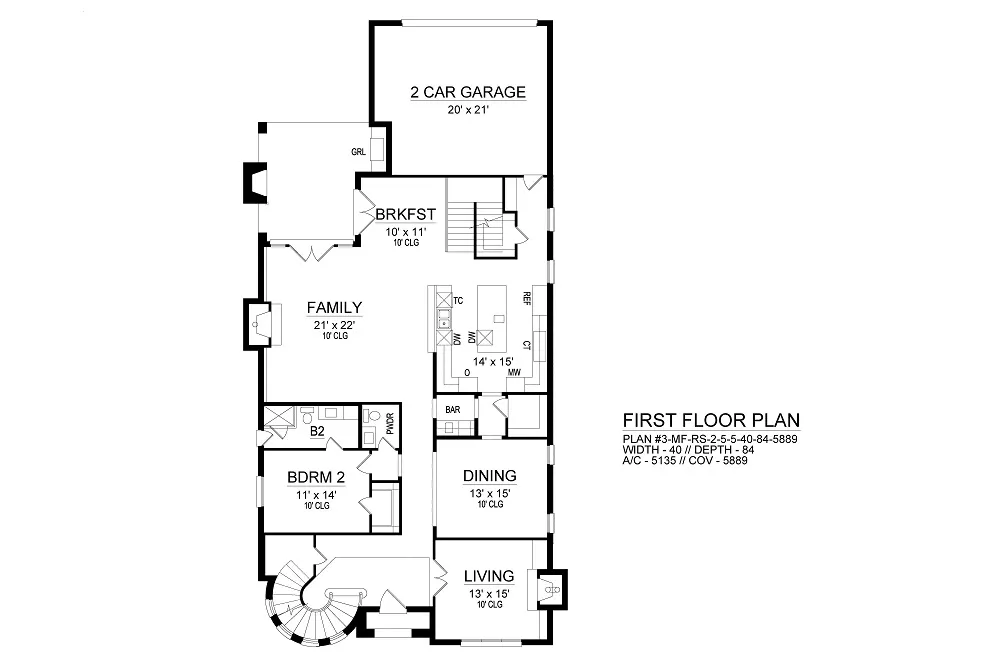 Spanish 3-Story House Plan 9764: El Sol - 9764