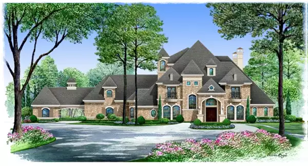 image of french country house plan 5471