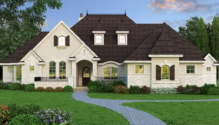 image of traditional house plan 8502