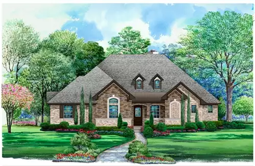 image of large traditional house plan 6278