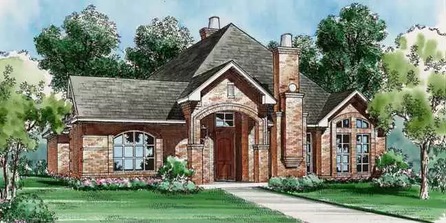 image of traditional house plan 4696