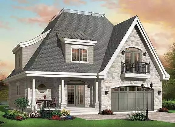 image of 2 story french country house plan 4717