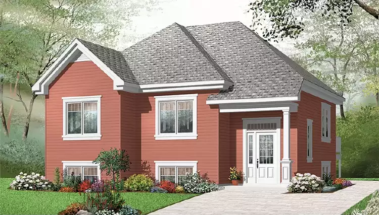 image of single story traditional house plan 6101