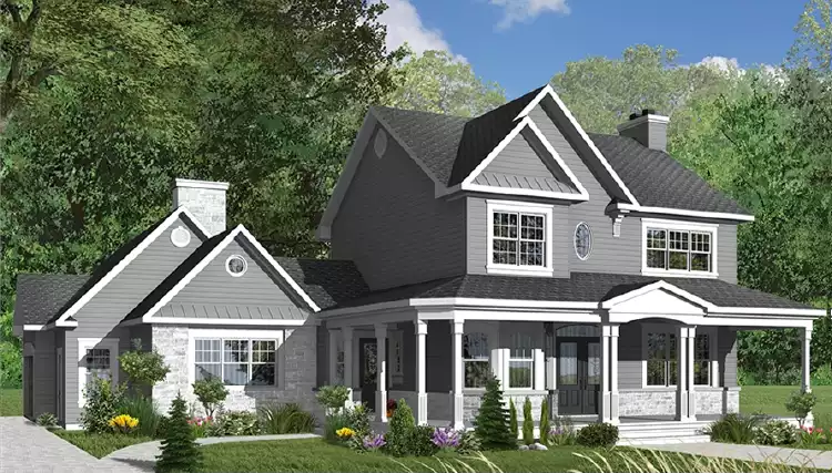 image of country house plan 6202