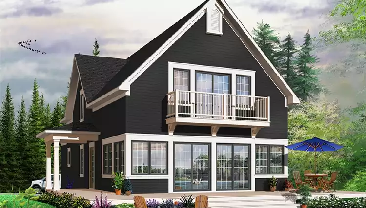 image of 2 story country house plan 6376