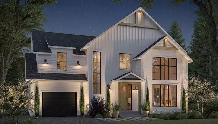 image of modern farmhouse plan 9146