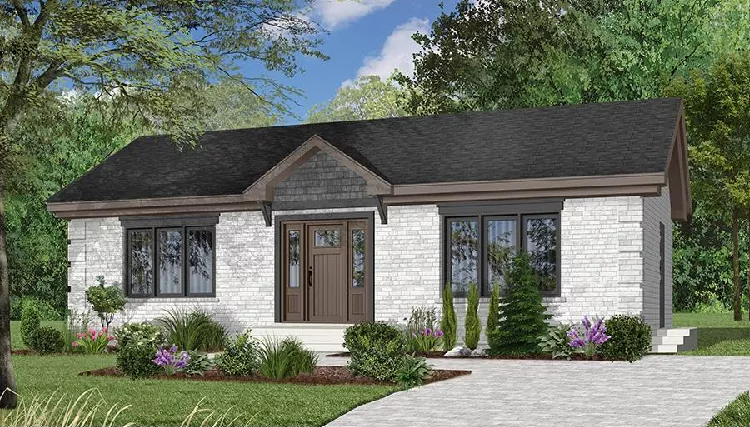 image of affordable cottage house plan 9788