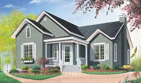 image of traditional house plan 4707