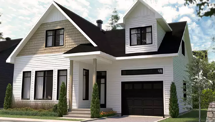 image of 2 story farmhouse plans with porch plan 2797