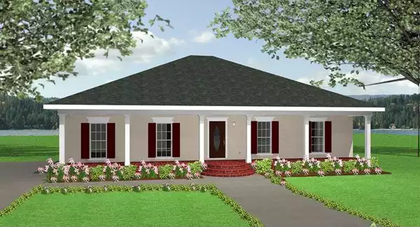 image of side entry garage house plan 5657