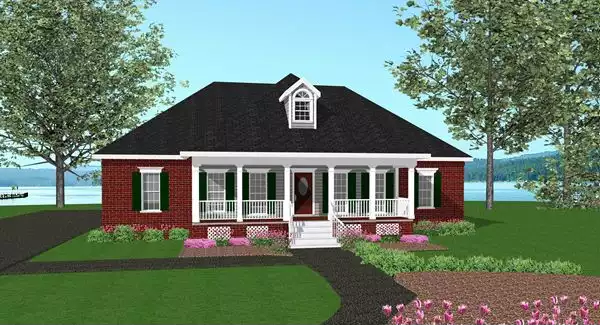 image of traditional house plan 5667