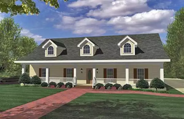 image of affordable country house plan 7169