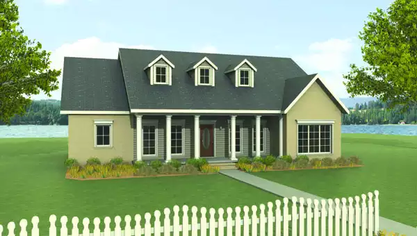 image of side entry garage house plan 3078