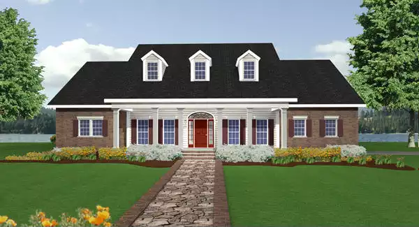 image of country house plan 5677