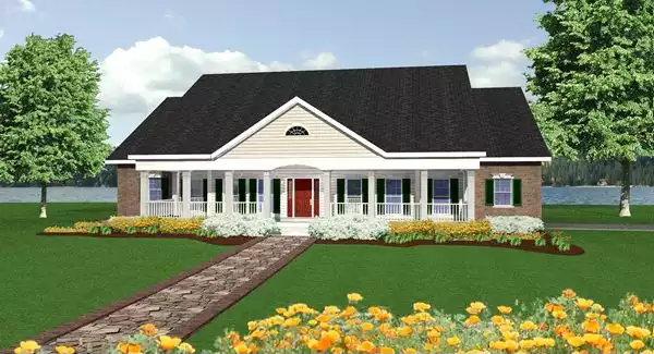 image of affordable country house plan 5745