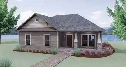 image of traditional house plan 3121