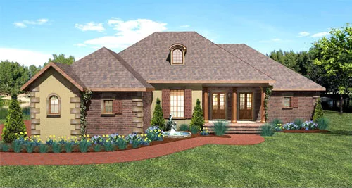 image of traditional house plan 7896