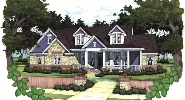 image of traditional house plan 5802