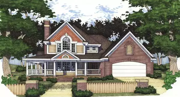 image of 2 story farmhouse plans with porch plan 5781