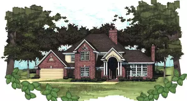 image of traditional house plan 5783