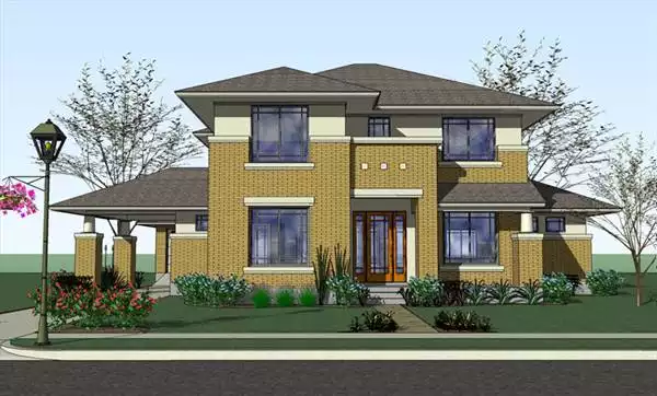 image of large traditional house plan 7363