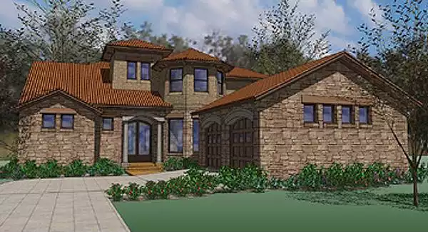 image of 2 story contemporary house plan 5977