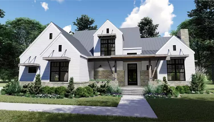 image of 2 story cottage house plan 7198