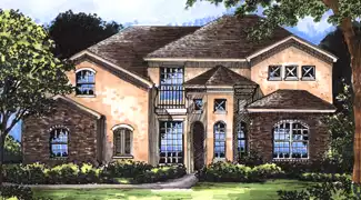 image of 2 story french country house plan 5029