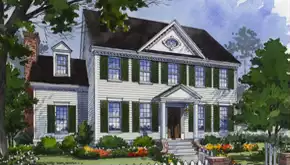 image of 2 story traditional house plan 4403