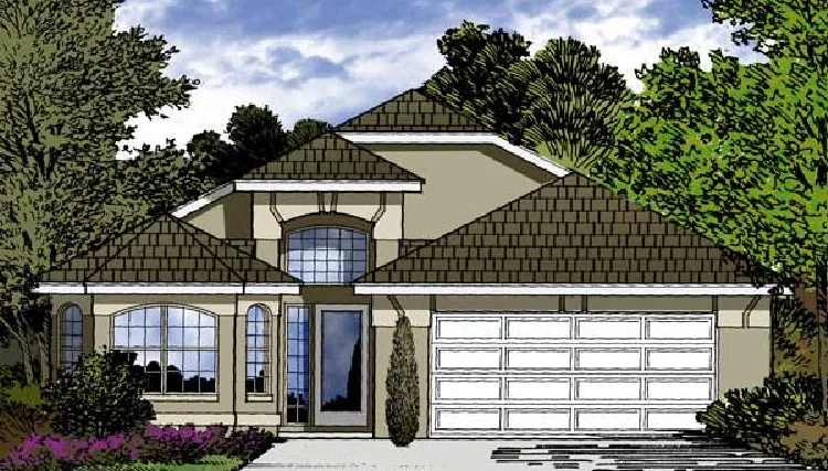 image of single story contemporary house plan 8901